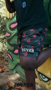 OUVER Black Mesh Shorts